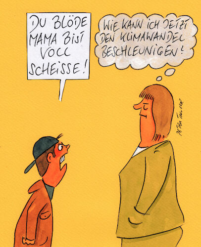 Cartoon: klimaerwärmung (medium) by Peter Thulke tagged klimaerwärmung,klimaerwärmung