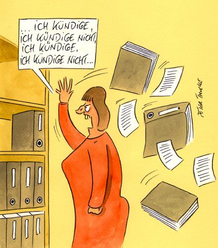 kündigen kündigen