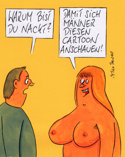 Cartoon: männercartoon (medium) by Peter Thulke tagged männer,nackt,männer,nackt