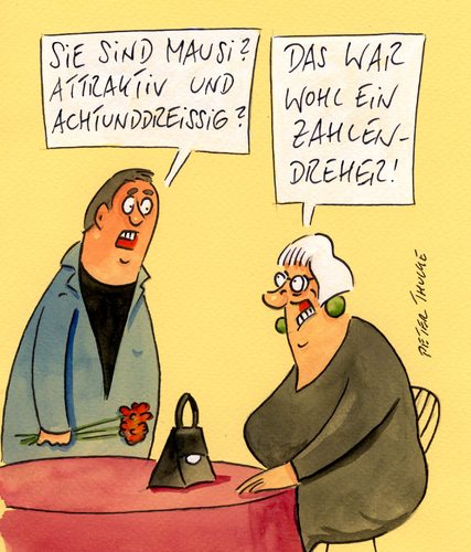 Cartoon: mausi (medium) by Peter Thulke tagged partnersuche,partnersuche