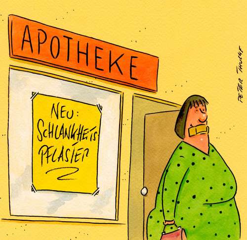 Cartoon: pflaster (medium) by Peter Thulke tagged pflaster,apotheke