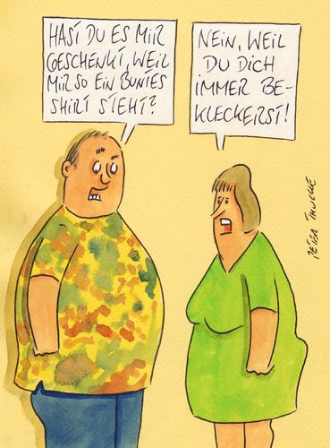 Cartoon: shirt (medium) by Peter Thulke tagged männer,ehe,ehe,männer