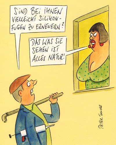 Cartoon: silikon (medium) by Peter Thulke tagged silikon,brustvergrösserung,silikon,brustvergrösserung