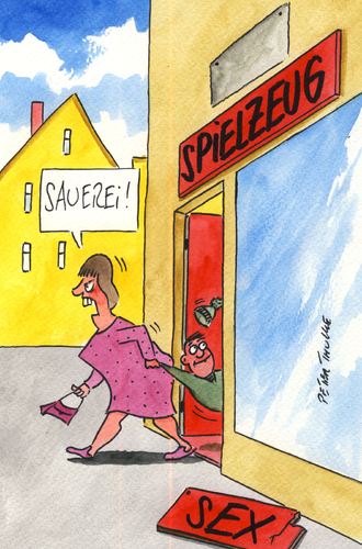 Cartoon: spielzeug (medium) by Peter Thulke tagged sex