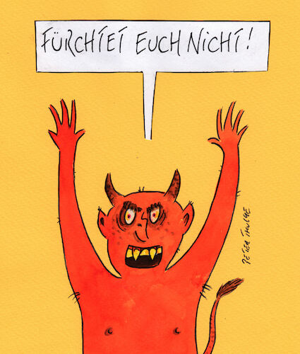 Cartoon: teufel (medium) by Peter Thulke tagged teufel,engel,teufel,engel