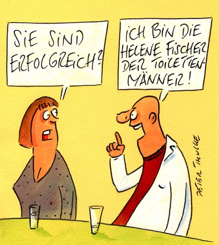 Cartoon: toilettenmann (medium) by Peter Thulke tagged fischer,helene,helene,fischer