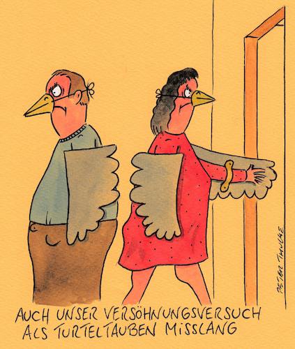 Cartoon: versöhnen (medium) by Peter Thulke tagged ehe,krise,ehe,krise