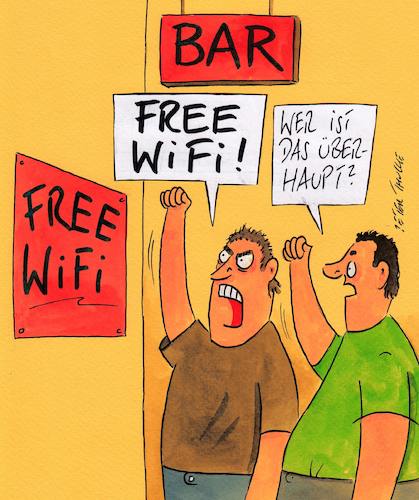Cartoon: wifi (medium) by Peter Thulke tagged wifi,wifi