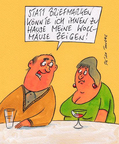 Cartoon: wollmäuse (medium) by Peter Thulke tagged anmache,anmache