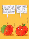 Cartoon: äpfel (small) by Peter Thulke tagged äpfel,beziehung
