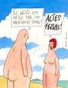 Cartoon: ferkel (small) by Peter Thulke tagged fkk,sommer
