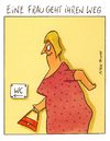 Cartoon: frau (small) by Peter Thulke tagged frauen