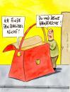 Cartoon: handtasche mode (small) by Peter Thulke tagged frauen