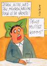 Cartoon: plagen (small) by Peter Thulke tagged schwiegermutter,ehe