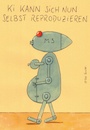 Cartoon: reproduzieren (small) by Peter Thulke tagged ki