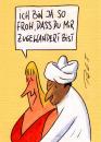 Cartoon: zugewandert (small) by Peter Thulke tagged frauen,männer,zuwanderung,liebe
