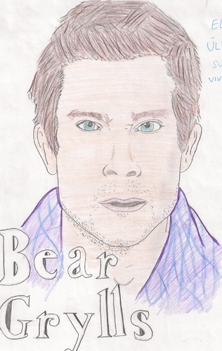 Cartoon: Bear Grylls (medium) by apestososa tagged bear,grylls,ultimate,survival