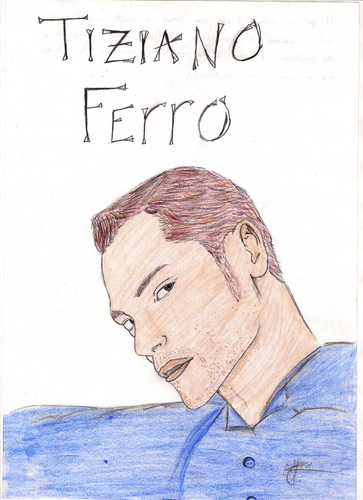 Cartoon: Tiziano Ferro (medium) by apestososa tagged tiziano,ferro,italia,cantante,singer,italy