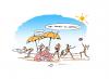 Cartoon: -Was denkst du gerade ? (small) by cartoonage tagged strand,urlaub,denken