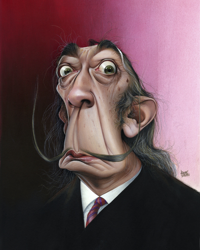 Cartoon: Salvador Dali (medium) by achille tagged salvador,dali