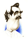 Cartoon: Mihai Eminescu (small) by achille tagged eminescu