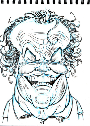 Cartoon: Jack Nicholson (medium) by Cartoons and Illustrations by Jim McDermott tagged jacknicholson,caricatures