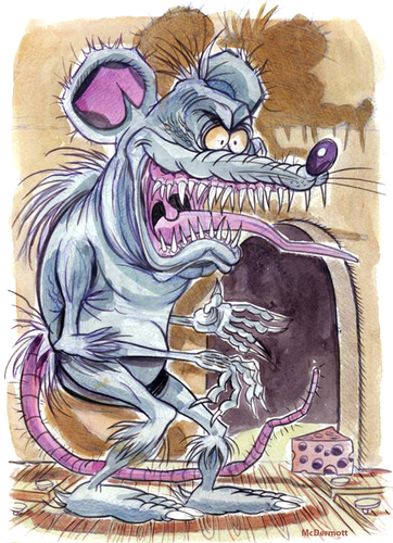 Rat By Cartoons and Illustrations by Jim McDermott | Nature Cartoon |  TOONPOOL