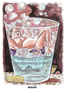 Cartoon: Heaven (small) by Cartoons and Illustrations by Jim McDermott tagged bars drinking heaven vacation