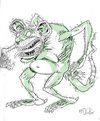 Cartoon: Rat Thing (small) by Cartoons and Illustrations by Jim McDermott tagged rat scary animals monster horror