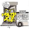 Cartoon: Kurer und Rohners Abgang (small) by Christine tagged rohner,kurer