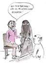 Cartoon: Wir möchten gerne heiraten (small) by Christine tagged burka,islamisierung,homosexualität