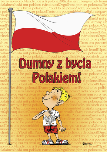 Cartoon: Proud to be polish (medium) by sebtahu4 tagged polish,patriotic