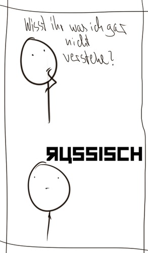 Cartoon: Was ich nicht verstehe (medium) by hartabersair tagged unverständnis