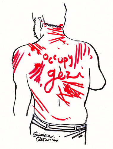 Cartoon: Occupy Gezi 06 (medium) by Political Comics tagged occupygezi,direngezipark,taksim,torture