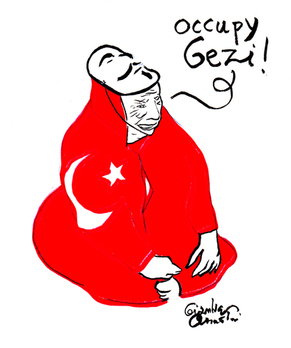 Cartoon: Occupy Gezi V for Vendetta (medium) by Political Comics tagged occupygezi,direngezipark,vendetta