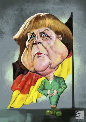 Cartoon: Angel Merkel (medium) by elidorkruja tagged angel,merkel
