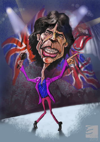 Cartoon: mick jagger (medium) by elidorkruja tagged mick,jagger