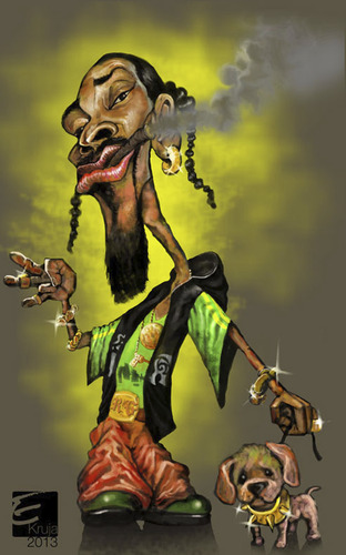 Cartoon: Snoop dogg (medium) by elidorkruja tagged snoop,dogg