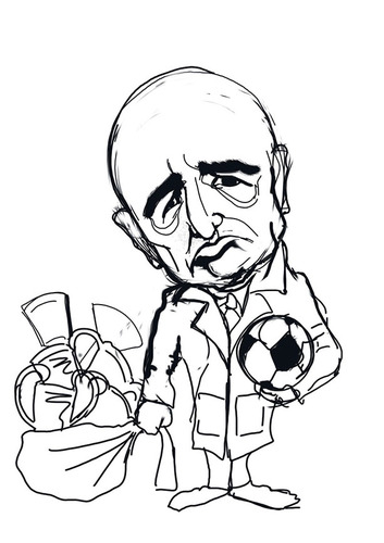 Cartoon: zio fester rossonero (medium) by elidorkruja tagged adriano,galliani