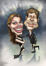 Cartoon: angelina jolie brad pitt (small) by elidorkruja tagged angelina,jolie,brad,pitt