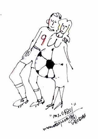 Cartoon: Goal! (medium) by Raquel tagged football,goal