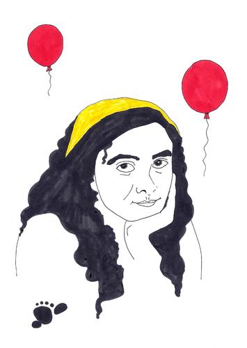 Cartoon: Cigdem Demir (medium) by adimizi tagged cizgi