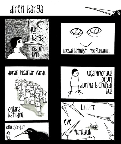 Cartoon: diren karga (medium) by adimizi tagged cizgi