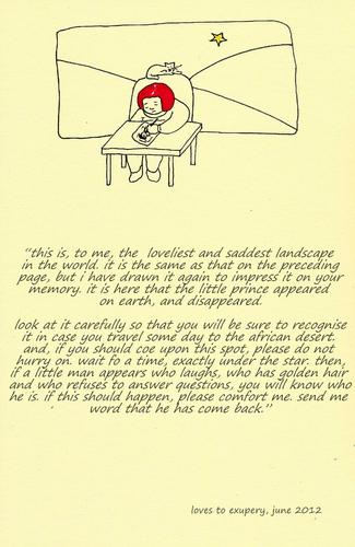 Cartoon: loves to exupery (medium) by adimizi tagged letter