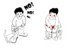 Cartoon: no! (small) by adimizi tagged cat