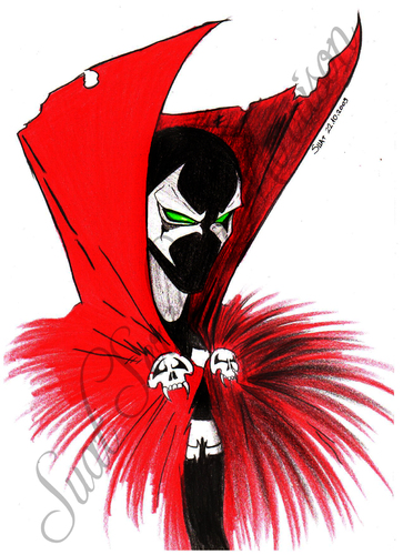 Cartoon: spawn (medium) by Suat Serkan Celmeli tagged spawn