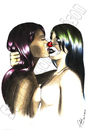 Cartoon: lesbien (small) by Suat Serkan Celmeli tagged clow