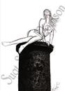 Cartoon: stick girl2 (small) by Suat Serkan Celmeli tagged girl