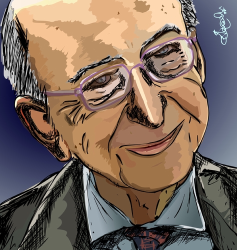 Cartoon: Erdal Inönü (medium) by duygu saracoglu tagged erdal,inönü