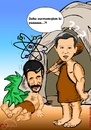 Cartoon: Nuclear Conflict (small) by duygu saracoglu tagged nuclear,iran,usa,bush,ahmedinejat